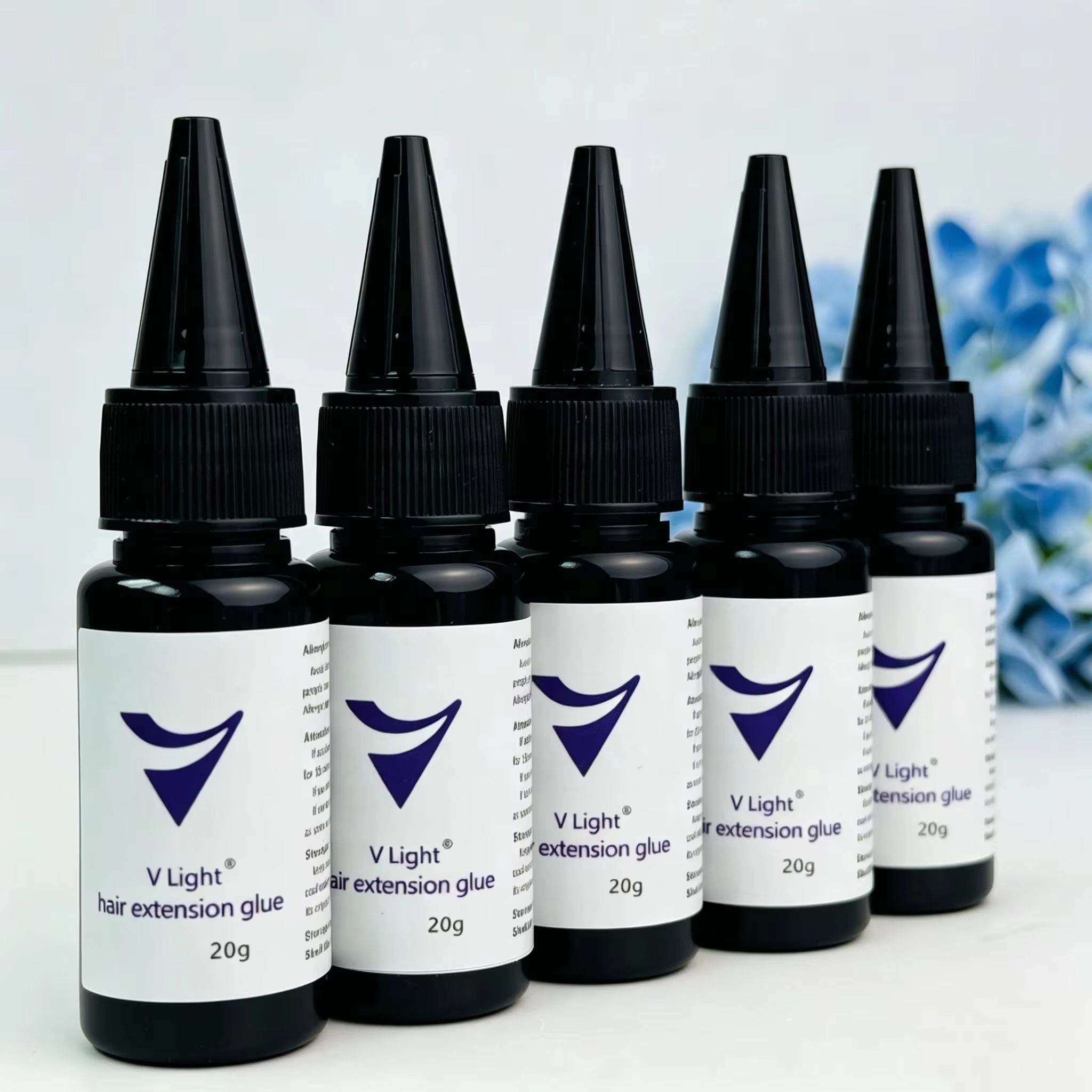 Liquid Uv Glue Kit - UV 라이트 헤어 익스텐션 접착제 키트,