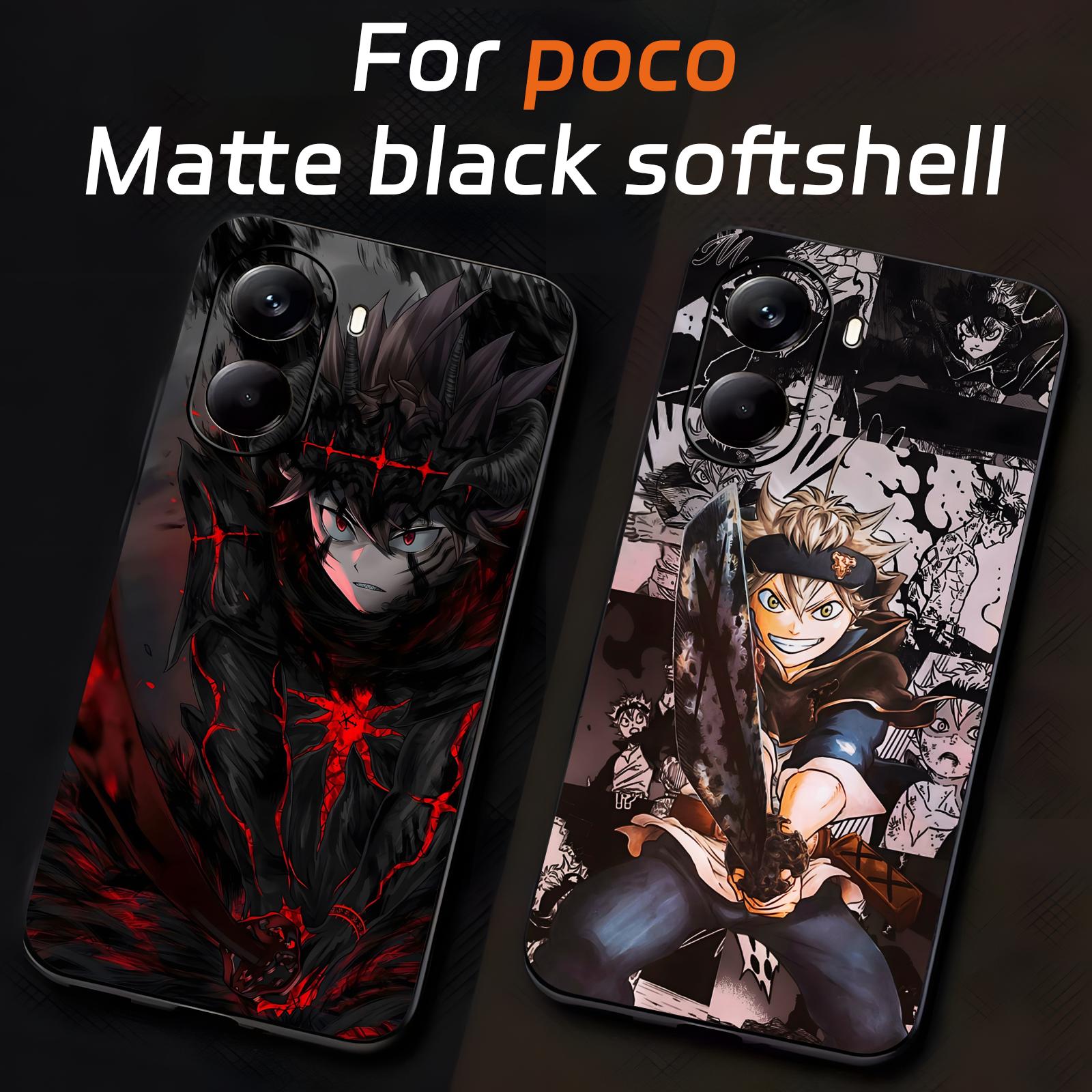 Xiaomi Poco X6 - 애니메이션 블랙 클로버 전화 케이스 Xiaomi